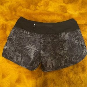Grey lululemon speed up shorts